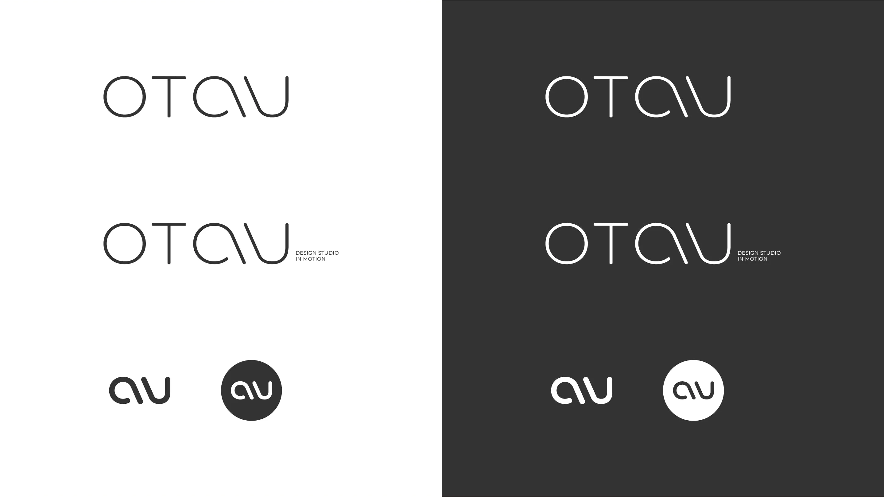 Logotype, lockup with descriptor and isotype on Cream and on Basalt